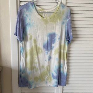 Blue/Green Tie-Dye Workshop T-Shirt Size S